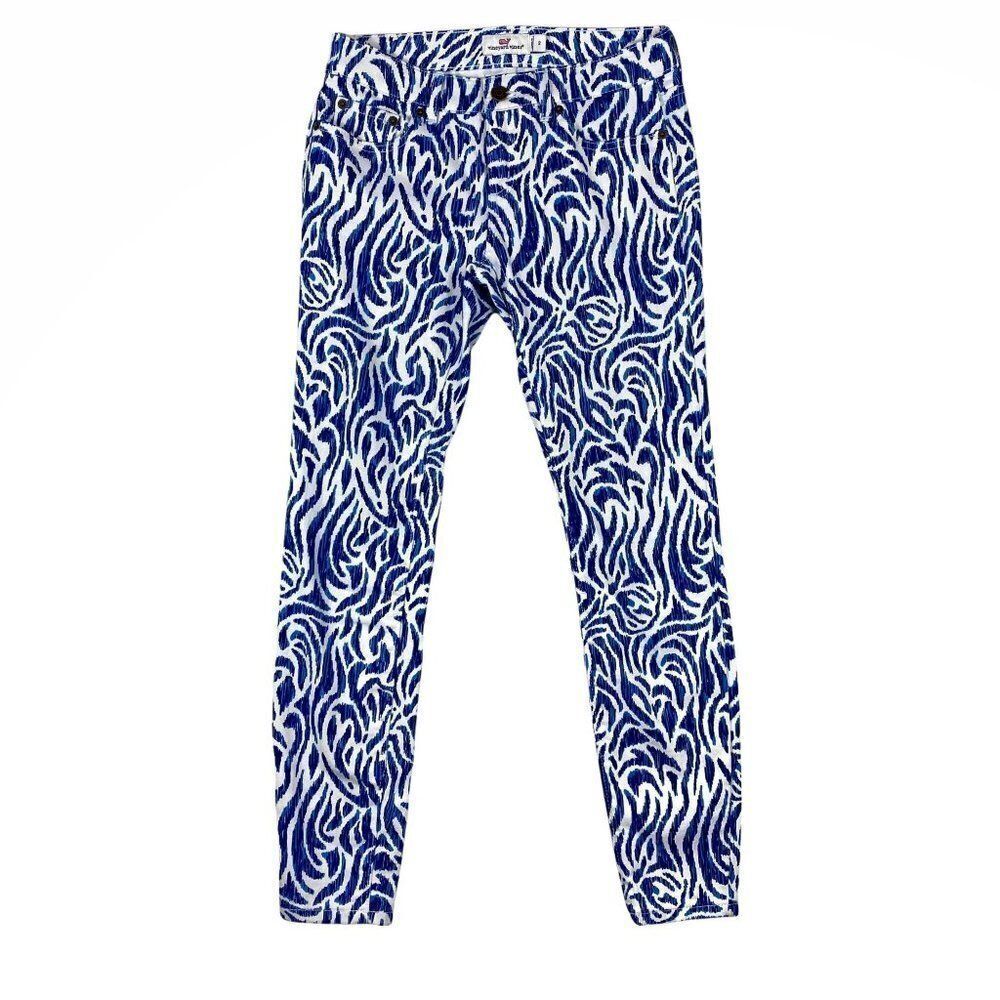 Vineyard Vines Nautical Zebra Print Skinny Jeans- 2
